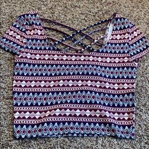 Printed crop top
